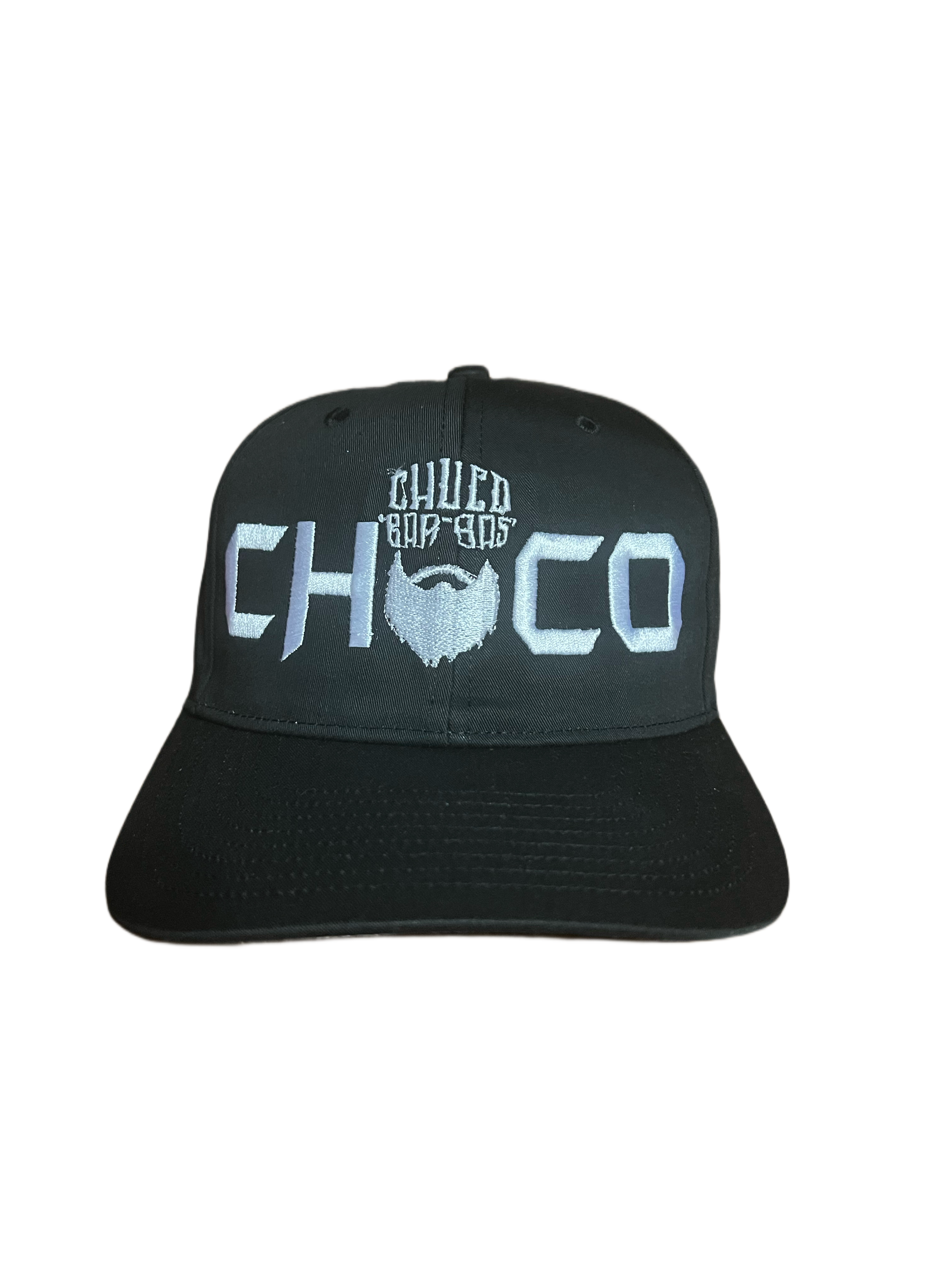 Black snapback White Chuco Beard Logo Front